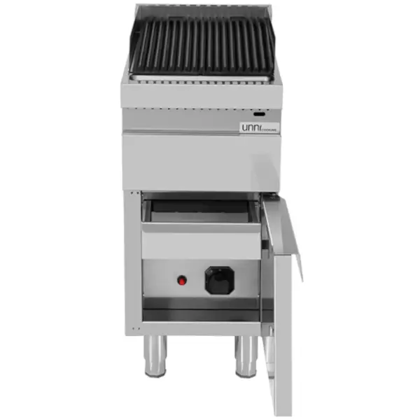 Stoomgrill | 700 SERIE | Gas | Gietijzer | 7.5kW | Piëzo Ontsteking | Uitneembare Waterlade | 400x700x850/900(h)mm