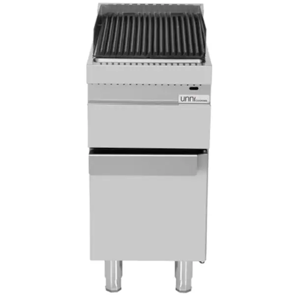 Stoomgrill | 700 SERIE | Gas | Gietijzer | 7.5kW | Piëzo Ontsteking | Uitneembare Waterlade | 400x700x850/900(h)mm