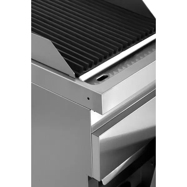 Stoomgrill | 700 SERIE | Gas | Gietijzer | 7.5kW | Piëzo Ontsteking | Uitneembare Waterlade | 400x700x850/900(h)mm