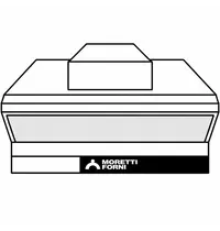 Moretti Forni Condensatiekap | Moretti Forni serieS S100E Pizzaovens | 1356x1560x800(h)mm