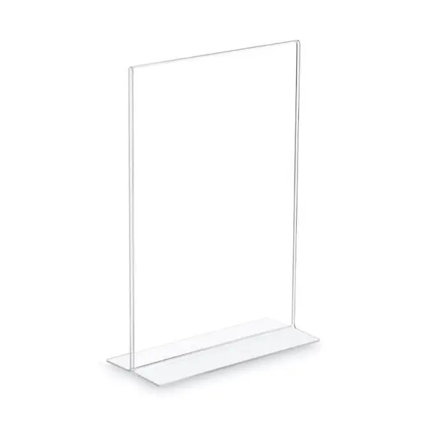 Menuhouders | CRYSTAL | Kunststof | A7-Formaat | 10 Stuks | 75x45x107(h)mm