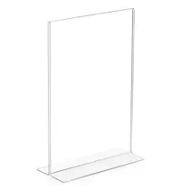 Luxus Menuhouders | CRYSTAL | Kunststof | A4-Formaat | 5 Stuks | 210x70x300(h)mm