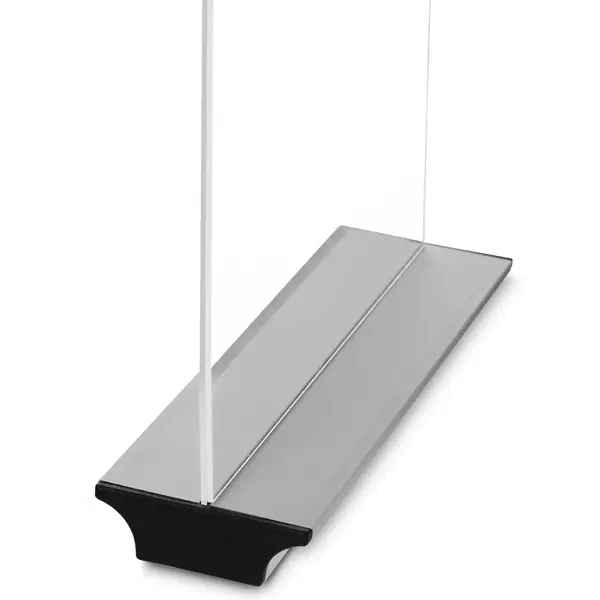 Menuhouders | PRIME | Aluminium/Kunststof | Zilvergrijs/Zwart | A6-Formaat | 2 Stuks