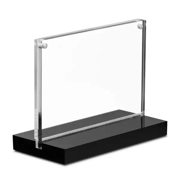 Menuhouder | VISTA HORIZON | Kunststof | Zwart | A6-Formaat | Magneetsluiting | 150x70x115(h)mm