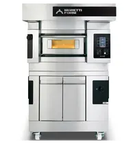 Moretti Forni Pizzaoven | serieS S50E | Elektrisch | 2x Ø30cm | 25°C/450°C | 5.1kW (400V) | Stapelbaar | Touchscreen | WiFi + App | 890x1208x360(h)mm