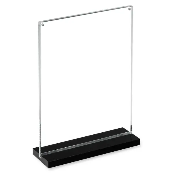 Menuhouder | VISTA VERTICO | Kunststof | Zwart | A5-Formaat | Magneetsluiting | 150x70x220(h)mm