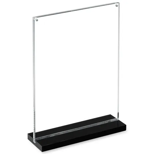 Menuhouder | VISTA VERTICO | Kunststof | Zwart | A4-Formaat | Magneetsluiting | 210x70x310(h)mm