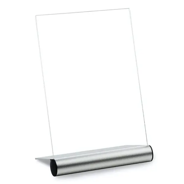 Menuhouder | PLATINUM | Aluminium/Kunststof | Zilvergrijs/Zwart | A5-Formaat