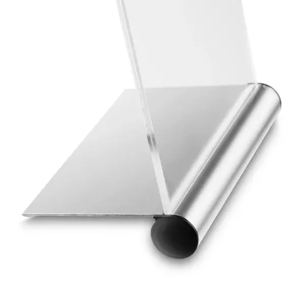 Menuhouder | PLATINUM | Aluminium/Kunststof | Zilvergrijs/Zwart | A5-Formaat