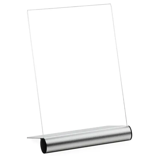 Menuhouder | PLATINUM | Aluminium/Kunststof | Zilvergrijs/Zwart | A4-Formaat