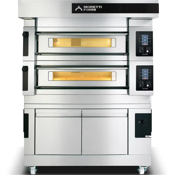 Pizzaoven | serieS S105E | Elektrisch | 12x Ø30cm | 25°C/450°C | 13.2kW (400V) | Stapelbaar | Touchscreen | WiFi + App | 1365x1738x360(h)mm