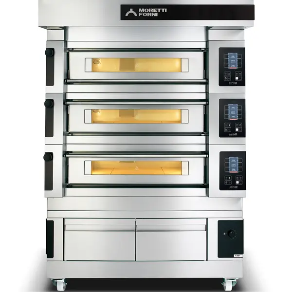Pizzaoven | serieS S105E | Elektrisch | 12x Ø30cm | 25°C/450°C | 13.2kW (400V) | Stapelbaar | Touchscreen | WiFi + App | 1365x1738x360(h)mm