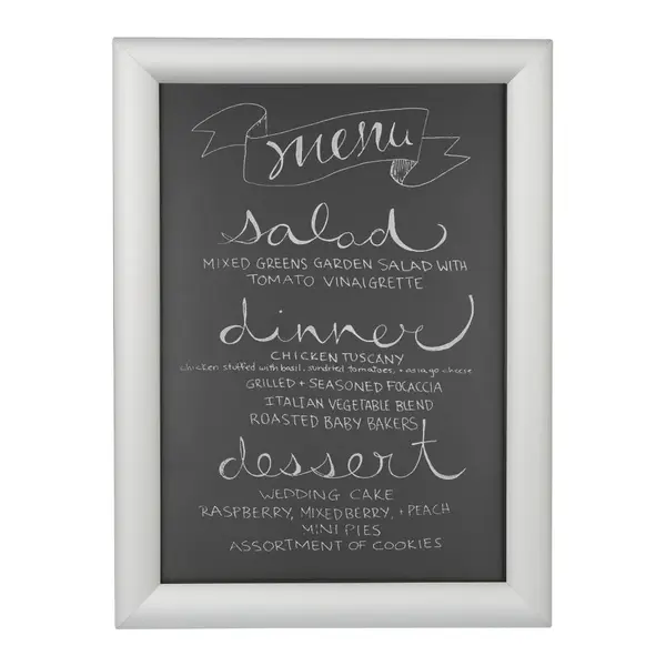 Kliklijst | Aluminium | Zilvergrijs | A4-Formaat | Rand 25mm | 245x330mm