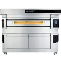Moretti Forni Pizzaoven | serieS S140E | Elektrisch | 12x Ø30cm | 25°C/450°C | 16kW (400V) | Stapelbaar | Touchscreen | WiFi + App | 1815x1408x360(h)mm 