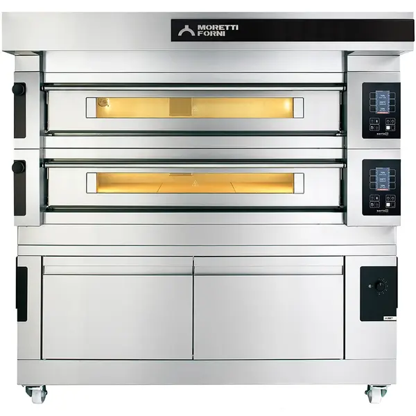 Pizzaoven | serieS S140E | Elektrisch | 12x Ø30cm | 25°C/450°C | 16kW (400V) | Stapelbaar | Touchscreen | WiFi + App | 1815x1408x360(h)mm