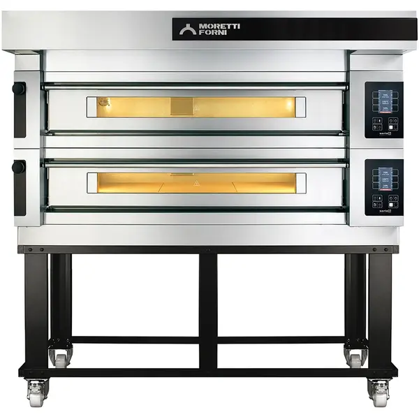 Pizzaoven | serieS S140E | Elektrisch | 12x Ø30cm | 25°C/450°C | 16kW (400V) | Stapelbaar | Touchscreen | WiFi + App | 1815x1408x360(h)mm