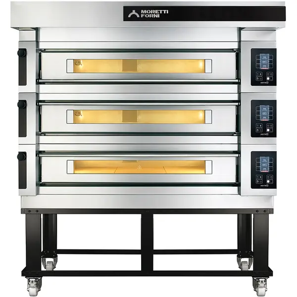 Pizzaoven | serieS S140E | Elektrisch | 12x Ø30cm | 25°C/450°C | 16kW (400V) | Stapelbaar | Touchscreen | WiFi + App | 1815x1408x360(h)mm