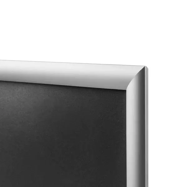 Kliklijst | STANDARD | Aluminium | Zilvergrijs | B2-Formaat | Rand 25mm | Incl. Wandbevestiging