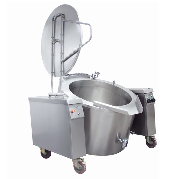 Kantelbare Kookketel | 150 Liter Capaciteit | RVS | Indirect verwarmingssysteem | 18kW (400V) | 1353x844x1008(h)mm