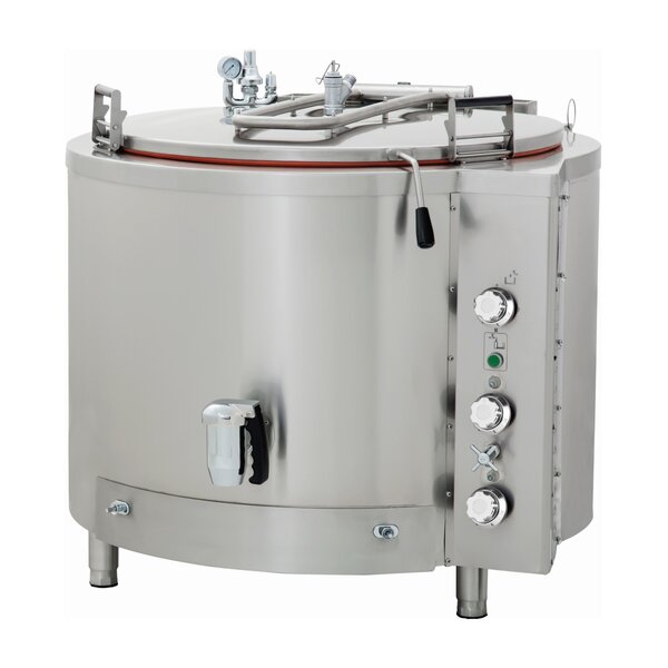 Kookketel | 400 Liter Capaciteit | RVS | Indirect verwarmingssysteem | 45kW | 1100x1370x1020(h)mm
