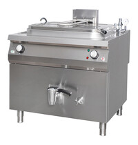 Maxima Premium Kookketel | 250 Liter Capaciteit | RVS | Indirecte verwarming | 33kW/0.1kW (230V) | 1000x900x850(h)mm