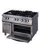 Maxima Premium gasfornuis | RVS/Gietijzer | Zes pitten | RVS ovenkamer | 1200x900x850(h)mm 