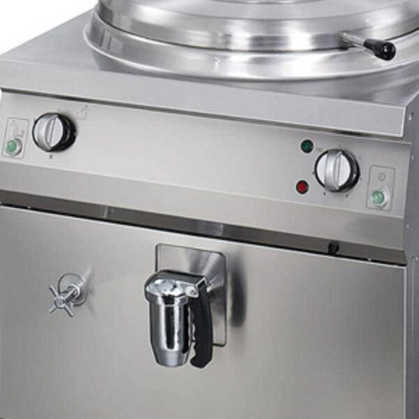 Heavy Duty Kookketel | 50 Liter Capaciteit | RVS | Indirect verwarmingssysteem | 9kW (400V) | 800x700x850(h)mm