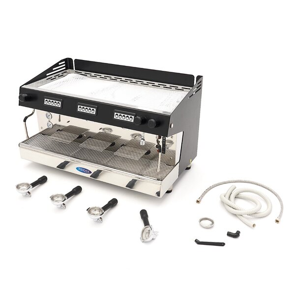 Espressomachine Pistons | Metaal | Zwart | Zelfreinigend | 5.2kW (400V) | 880x510x520(h)mm