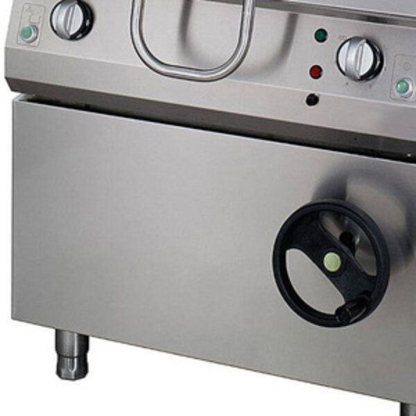 Heavy Duty Braadslede elektrisch | Kantelbare bak | 8 mm dikke RVS bodem | Thermische isolatie | 7.5kW (400V) | 800x700x850(h)mm