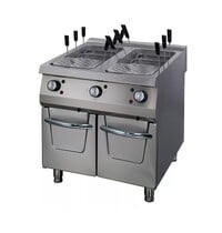 Maxima Premium Pastakoker | RVS | Dubbel uitgevoerd | 24kW (400V) | 800x900x850(h)mm 