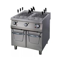 Maxima Premium Pastakoker | RVS | Dubbel uitgevoerd | 24kW (400V) | 800x900x850(h)mm