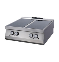 Maxima Heavy Duty Kookplaat | 50–300°C | RVS/Keramiek | Infrarood | 8.4kW (400V) | 800x700x280(h)mm