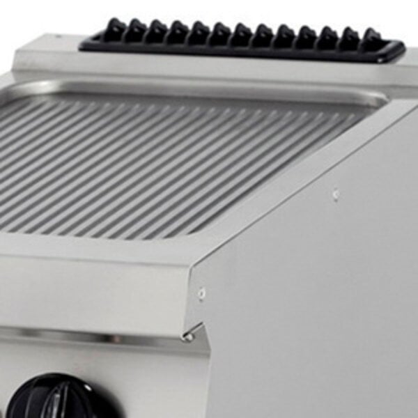 Premium Kookplaat Elektrisch | 90–450°C | RVS/Gietijzer | 4 ruime kookplaten | 16kW (400V) | 800x900x280(h)mm