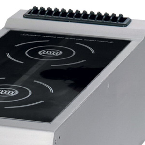 Premium Kookplaat Elektrisch | 90–450°C | RVS/Gietijzer | 4 ruime kookplaten | 16kW (400V) | 800x900x280(h)mm