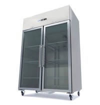 Maxima Vrieskast RVS | 2 Draaideuren | 1352 Liter Capaciteit | 6 Roosters | 0.77kW (230V) | 1480x820x2020(h)mm