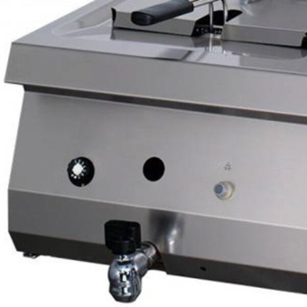 Heavy Duty Friteuse | 110–190°C | RVS | Dubbel | 800x700x280(h)mm