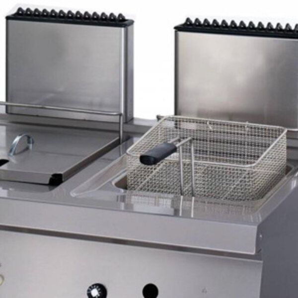 Heavy Duty Friteuse | 110–190°C | RVS | Dubbel | 800x700x280(h)mm
