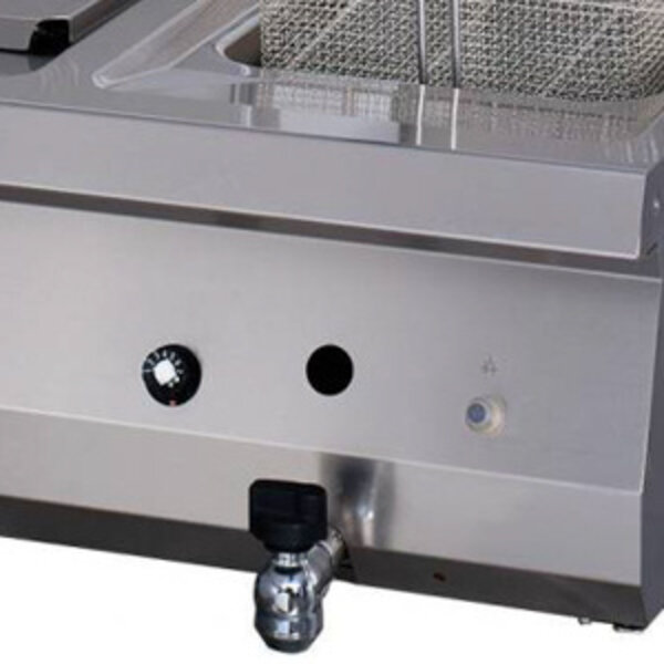 Heavy Duty Friteuse | 110–190°C | RVS | Dubbel | 800x700x280(h)mm