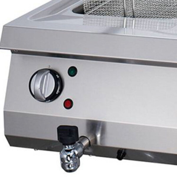 Heavy Duty Friteuse Elektrisch | 110–190°C | RVS | 2 x 12 liter inhoud | 22kW (400V) | 800x700x280(h)mm