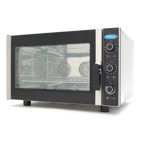 Combisteamer | 1 Glasdeur | 1 Rooster | 50–270°C | 6.5kW (400V) | 860x770x570(h)mm