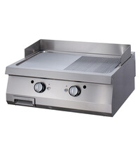 Maxima Premium Grillplaat | 50–300°C | RVS | Dubbele kookzones | 12kW (400V) | 800x900x280(h)mm