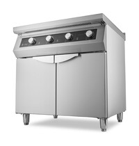 Maxima Inductie Kookplaat | 60–240°C | RVS/Keramiek | Energiezuinig | 17kW (400V) | 800x700x870(h)mm