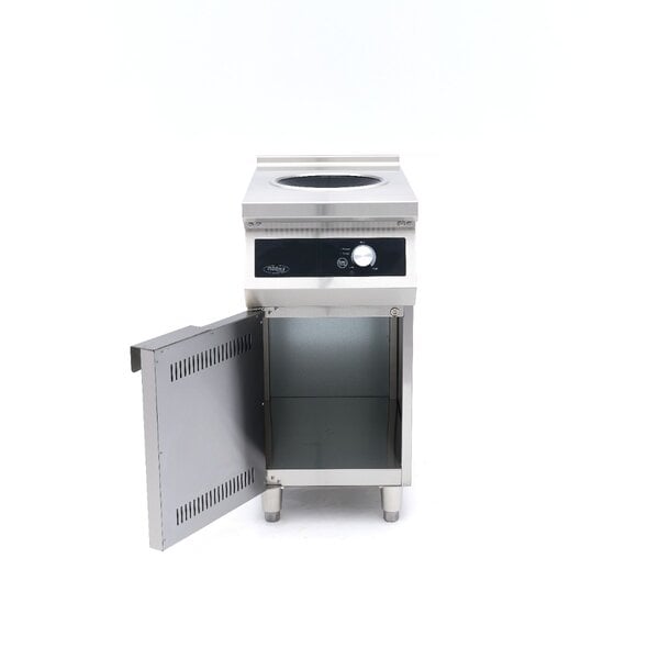 Inductie Wokbrander | 60–240°C | RVS/Glas | Digitaal display | 5kW (400V) | 400x700x865(h)mm