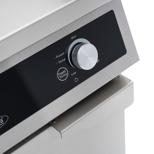 Inductie Wokbrander | 60–240°C | RVS/Glas | Digitaal display | 5kW (400V) | 400x700x865(h)mm