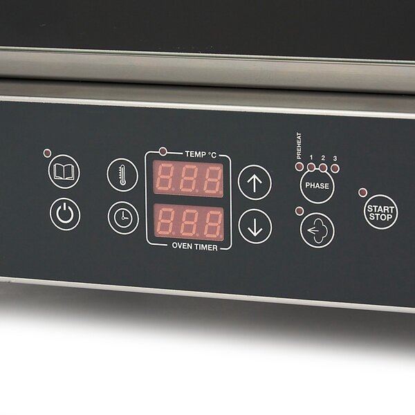 Combisteamer | 1 Glasdeur | 1 Rooster | 30–270°C | 5.8kW (400V) | 730x770x605(h)mm