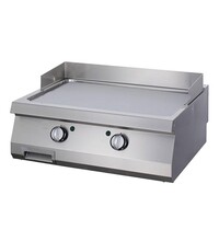 Maxima Heavy Duty Grillplaat | 50–300°C | RVS | Dubbele gladde chromen bakplaat | 9kW (400V) | 800x700x280(h)mm