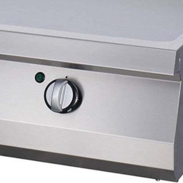 Heavy Duty Grillplaat | 50–300°C | RVS | Dubbele gladde chromen bakplaat | 9kW (400V) | 800x700x280(h)mm
