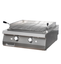 Maxima Premium Lavasteengrill | In hoogte verstelbaar rooster | Veiligheidsthermostaat per zone | 800x900x280(h)mm