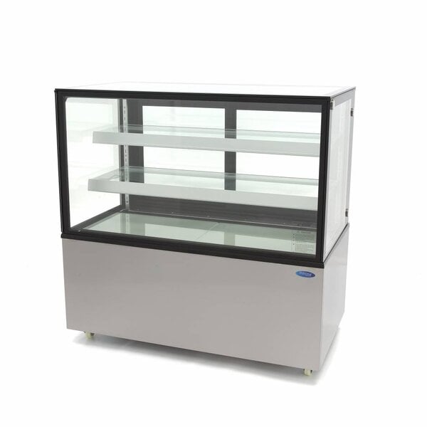 Koelvitrine | 2 Schuifdeuren | 436 Liter Capaciteit | 9 GN Bakken | 0.48kW (230V) | 1215x675x1210(h)mm