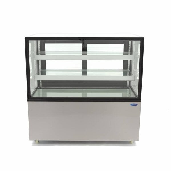 Koelvitrine | 2 Schuifdeuren | 436 Liter Capaciteit | 9 GN Bakken | 0.48kW (230V) | 1215x675x1210(h)mm
